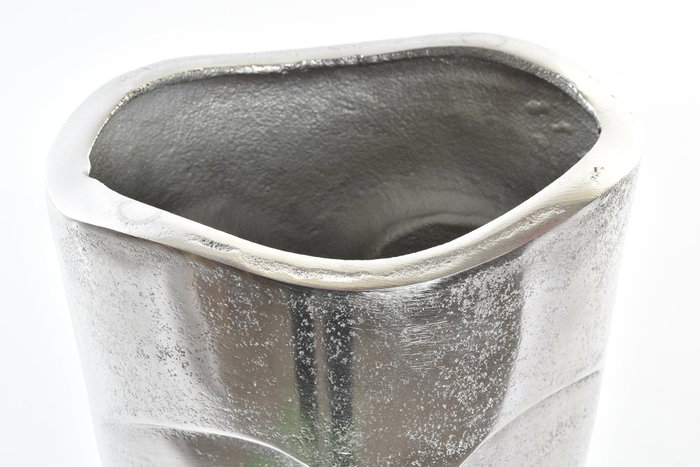 DKD Home Decor Jarrón de Aluminio Plateado 18x14x26 cm