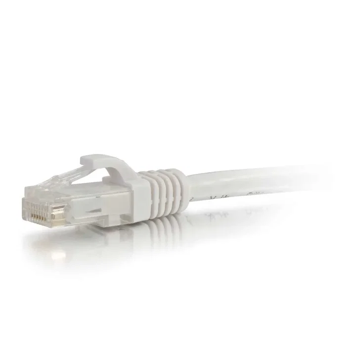 C2G Cable de Red Ethernet RJ45 Cat 6 UTP 2 Metros Blanco, Conectores Macho Moldeados, Trenzado