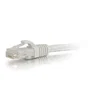 C2G Cable de Red Ethernet RJ45 Cat 6 UTP 2 Metros Blanco, Conectores Macho Moldeados, Trenzado