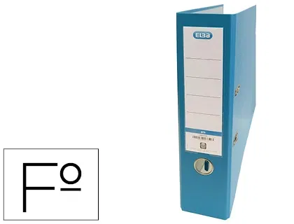 Archivador Palanca Elba Forrado Pp Rado Top Fº 80Mm Azul Turquesa Archivador Palanca Elba Forrado Pp Rado Top Fº 80Mm Azul Turquesa