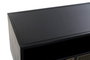 DKD Home Decor Mueble TV Vintage Rejilla negro Metal Negro Dorado 3 Cajones 125x41x62 cm