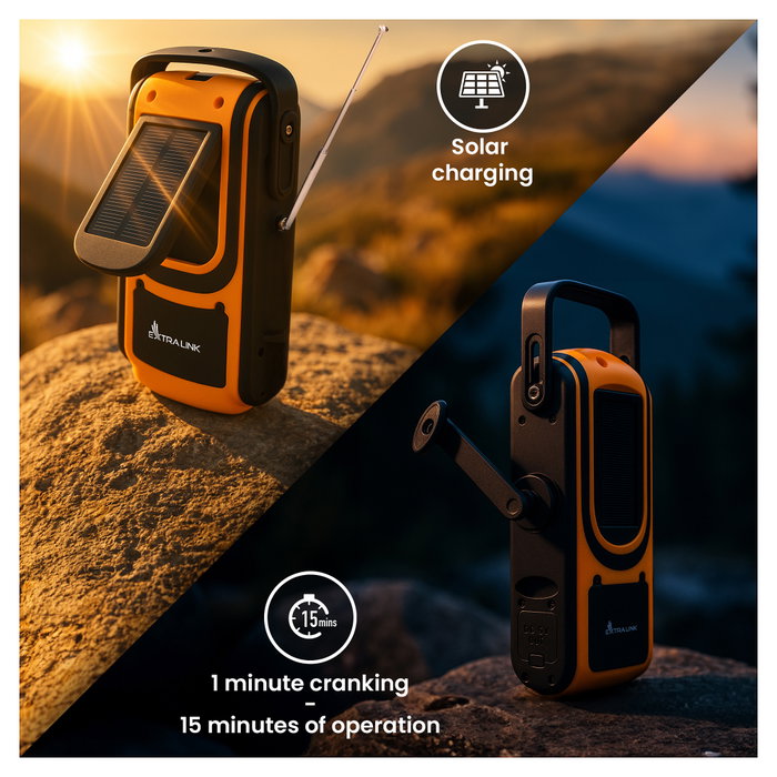 Extralink Power Ranger EPS-6000 Radio Portátil de Emergencia con Powerbank Extralink Power Ranger EPS-6000 Radio Portátil de Emergencia con Powerbank