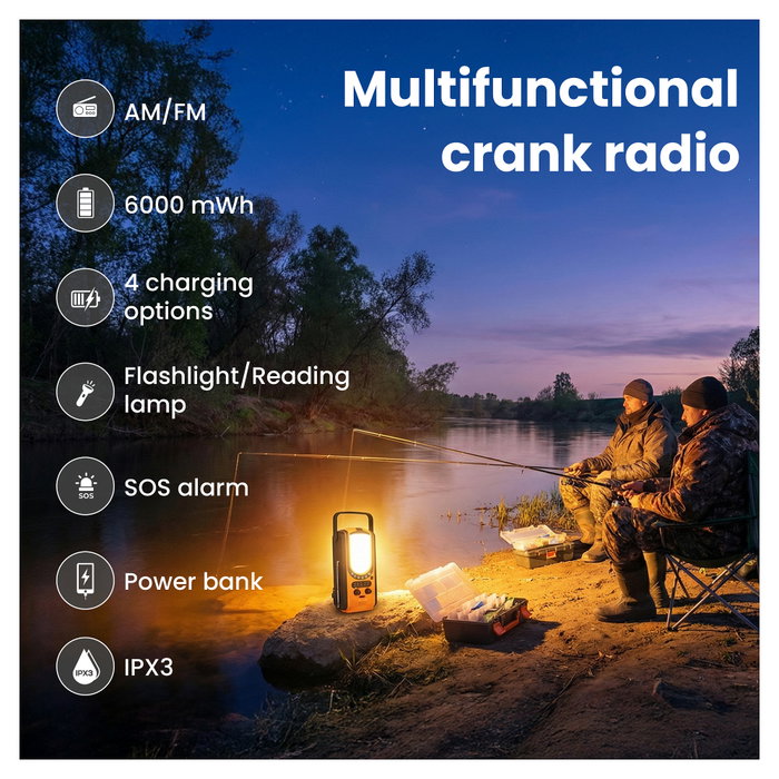 Extralink Power Ranger EPS-6000 Radio Portátil de Emergencia con Powerbank Extralink Power Ranger EPS-6000 Radio Portátil de Emergencia con Powerbank