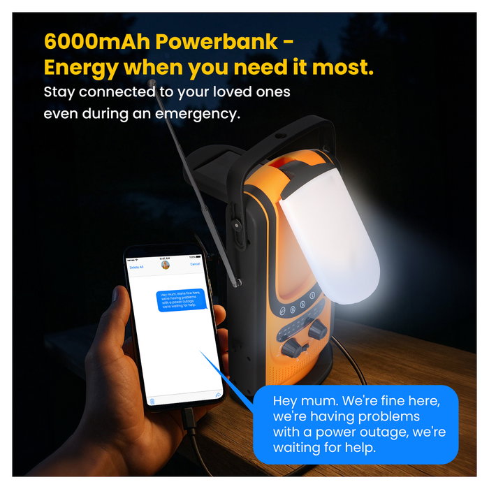 Extralink Power Ranger EPS-6000 Radio Portátil de Emergencia con Powerbank Extralink Power Ranger EPS-6000 Radio Portátil de Emergencia con Powerbank
