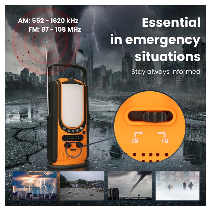 Extralink Power Ranger EPS-6000 Radio Portátil de Emergencia con Powerbank Extralink Power Ranger EPS-6000 Radio Portátil de Emergencia con Powerbank