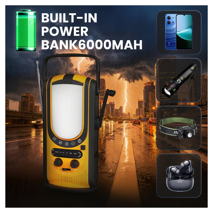 Extralink Power Ranger EPS-6000 Radio Portátil de Emergencia con Powerbank Extralink Power Ranger EPS-6000 Radio Portátil de Emergencia con Powerbank