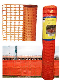 SIFER Malla de Señalización de Obra Reutilizable Naranja 1 m x 50 m