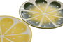 DKD Home Decor Platos de Gres Fruits 24 Limón Surtido de 2 Unidades de 22,5 cm