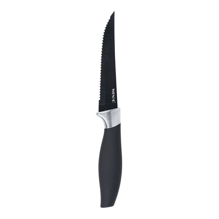 Wenko Otis Cuchillo para Carne 4 Piezas Hoja Dentada Mango Ergonómico Ideal Barbacoas