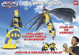 Minions Figura Flying Minion 52534 Gru, Mi Villano Favorito Juguete Lanzador para Hacer Volar a los Personajes