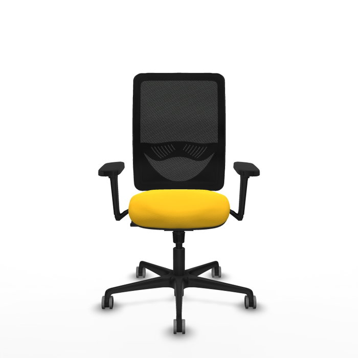 PIQUERAS Y CRESPO Silla de oficina Zulema con mecanismo Sincro, Amarillo y Negro PIQUERAS Y CRESPO Silla de oficina Zulema con mecanismo Sincro, Amarillo y Negro