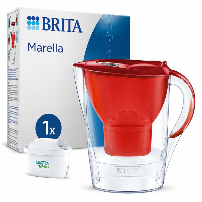 Brita Marella Jarra con Filtro Roja (2.4L) Brita Marella Jarra con Filtro Roja (2.4L)