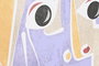 DKD Home Decor Cuadro de Lienzo Caras Abstracto Multicolor Surtido de 2 Unidades
