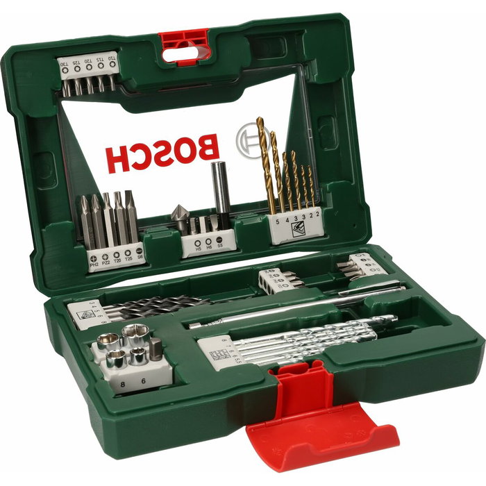 Bosch Juego de brocas y taladros TiN V-Line de 48 piezas con vástago magnético
