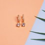 Heliophilia Silver Pendientes de Oro 14.9mm Diámetro y 5.9mm Largo Colgante