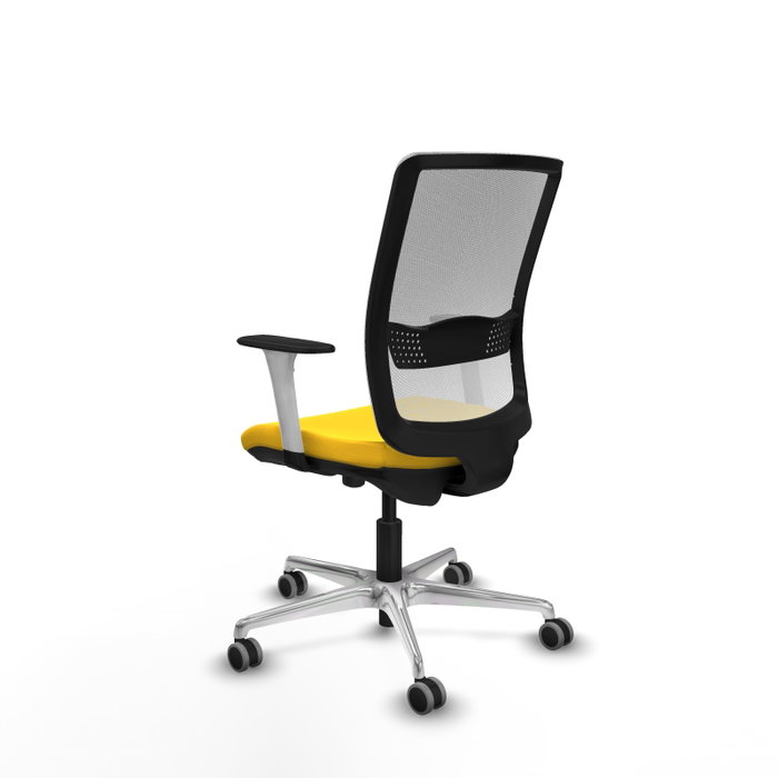 PIQUERAS Y CRESPO Silla de oficina Haches Amarillo y Blanco