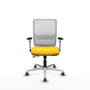PIQUERAS Y CRESPO Silla de oficina Haches Amarillo y Blanco