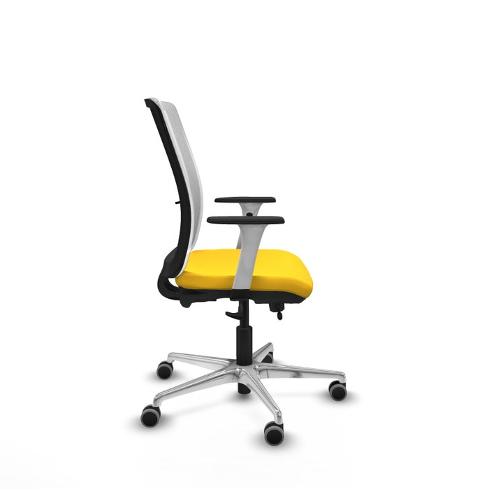 PIQUERAS Y CRESPO Silla de oficina Haches Amarillo y Blanco