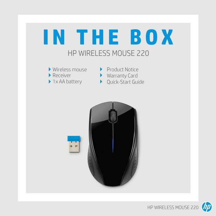 HP Wireless Mouse 220 Negro