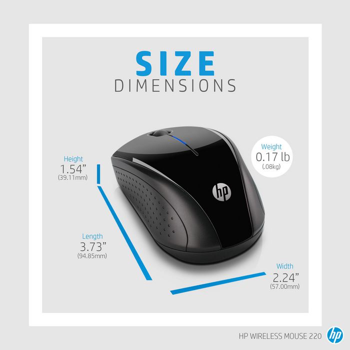 HP Wireless Mouse 220 Negro