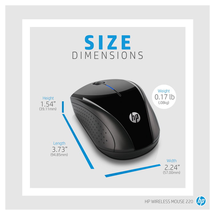 HP Wireless Mouse 220 Negro