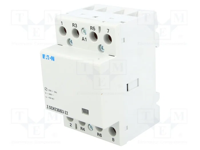 EATON ELECTRIC Contactor de Instalación Modular Z-SCH 4-polar 63A 230VAC EATON ELECTRIC Contactor de Instalación Modular Z-SCH 4-polar 63A 230VAC