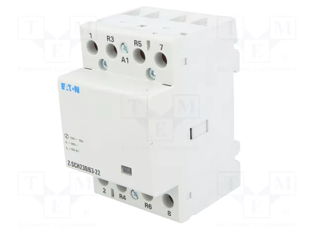 EATON ELECTRIC Contactor de Instalación Modular Z-SCH 4-polar 63A 230VAC EATON ELECTRIC Contactor de Instalación Modular Z-SCH 4-polar 63A 230VAC