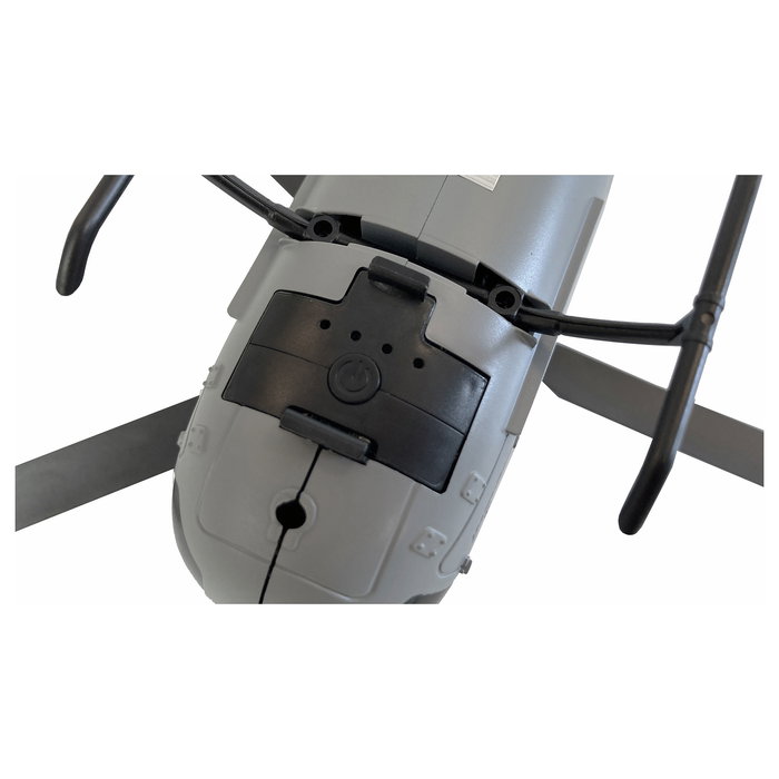 AMEWI AFX-105 Helicóptero RC 4 Canales 6G RTF con Mando, Aeronave VTOL de Despegue Vertical, 12 Min de Vuelo, Edad 14+ (Gris)