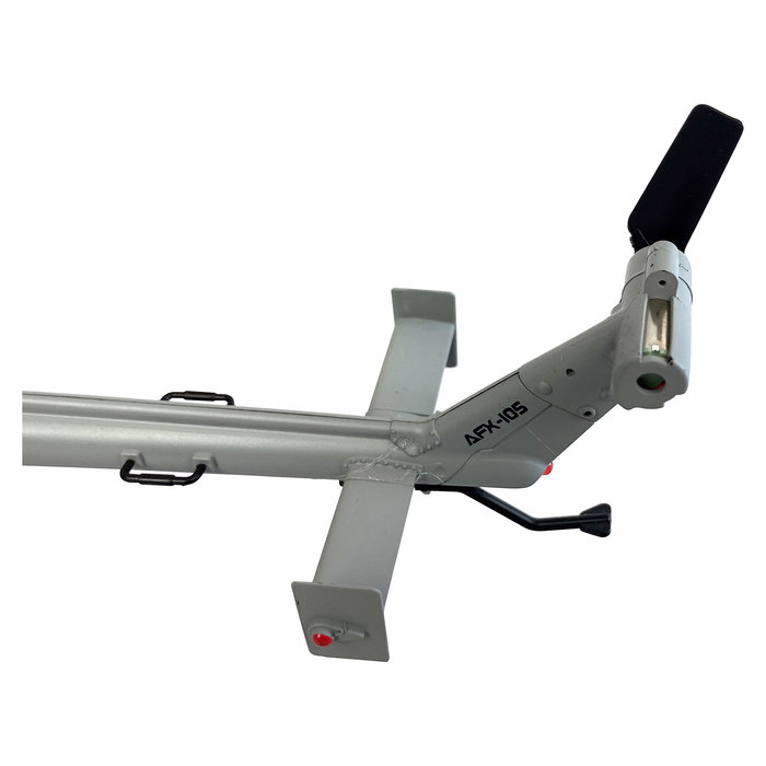 AMEWI AFX-105 Helicóptero RC 4 Canales 6G RTF con Mando, Aeronave VTOL de Despegue Vertical, 12 Min de Vuelo, Edad 14+ (Gris)