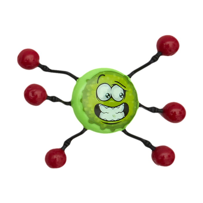 Jeux 2 momes Araña Pegajosa Colores Surtidos Lila Amarillo Verde Rojo Se Pega a la Ventana Juguete Divertido d.8 cm h.2 cm