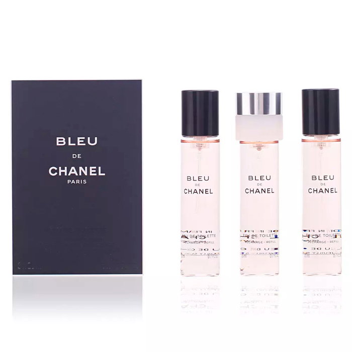 Chanel BLEU Eau de Toilette Vaporizador Recarga 3 x 20 ml Hombre