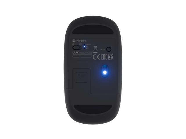Natec Lark Ratón inalámbrico Blue Sense 4000 DPI Bluetooth 2.4 GHz