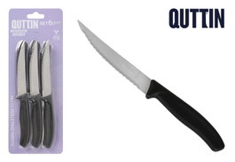 Quttin Set 6 Cuchillos Bistec Sierra 11 cm (12 Cajas)