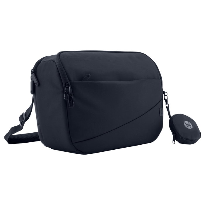 HP Creator 10L Dark Navy - Funda Tipo Bandolera Resistente al Agua para Portátil de 33.8 cm (13.3 pulgadas), Compatible con la Mayoría de Laptops de 13.3"