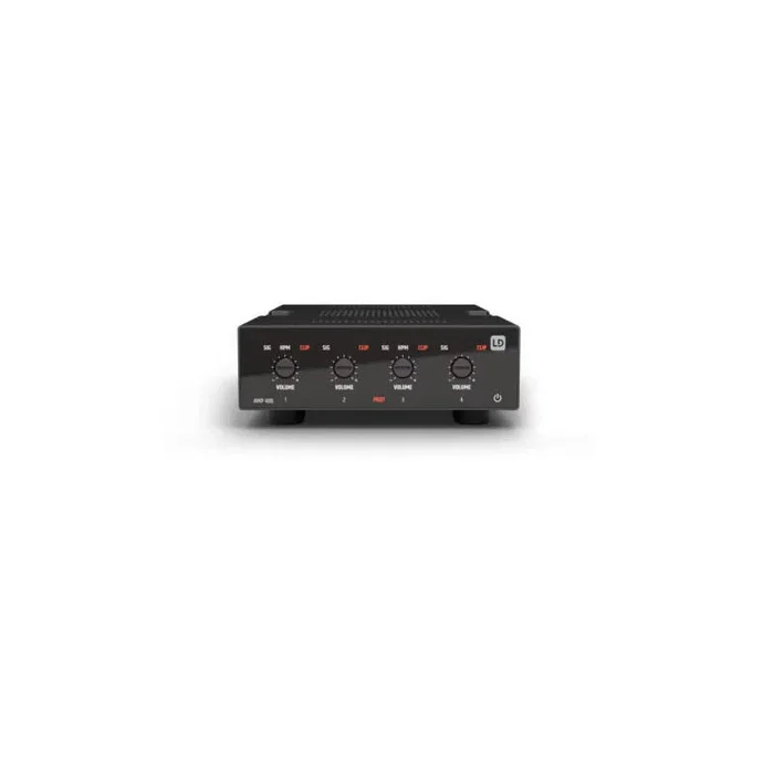 LD Systems LDAMP405 Mini Amplificador Profesional 4 x 50 W Clase D 4 Ohmios Garantía 5 Años