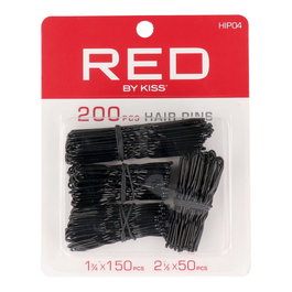 Red Kiss 1 3.4 2 1.2 Horquillas para el Cabello, 200 Piezas, Negro