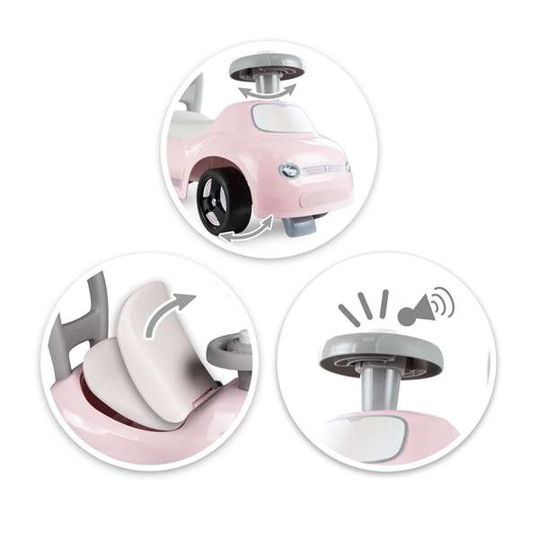 Smoby Correpasillos Rosa para Bebés, 54x24x27 cm, Juego de Empuje para Niños y Niñas desde Nacimiento, Juguete Educativo sin Sonidos ni Luces Smoby Correpasillos Rosa para Bebés, 54x24x27 cm, Juego de Empuje para Niños y Niñas desde Nacimiento, Juguete Educativo sin Sonidos ni Luces