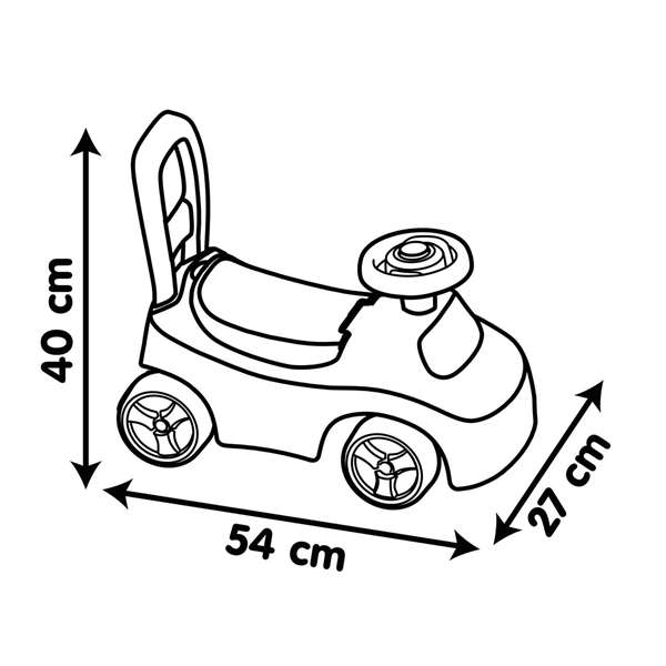 Smoby Correpasillos Rosa para Bebés, 54x24x27 cm, Juego de Empuje para Niños y Niñas desde Nacimiento, Juguete Educativo sin Sonidos ni Luces Smoby Correpasillos Rosa para Bebés, 54x24x27 cm, Juego de Empuje para Niños y Niñas desde Nacimiento, Juguete Educativo sin Sonidos ni Luces