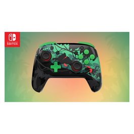 Turtle Beach Rematch Wireless Mando Inalámbrico para Nintendo Switch, Switch 2, Lite y OLED, Gamepad, Donkey Kong Reveal, Negro/Verde, Batería Recargable 40h