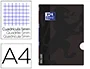 Oxford Libreta Escolar Openflex tapa flexible Optik Paper 48 hojas Din A4 Cuadro 5 mm Negro