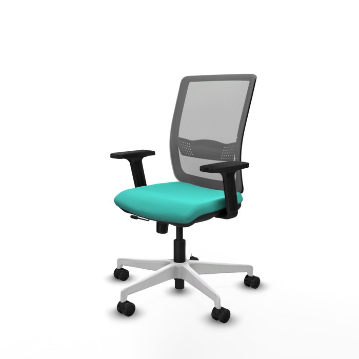 PIQUERAS Y CRESPO Silla de oficina Haches con mecanismo Sincro/Traslack Turquesa y Gris PIQUERAS Y CRESPO Silla de oficina Haches con mecanismo Sincro/Traslack Turquesa y Gris