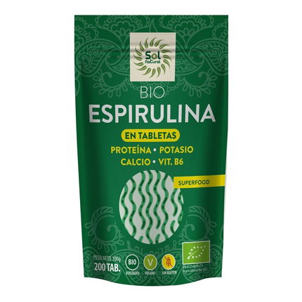 SOL NATURAL Espirulina Bio 200 comprimidos SOL NATURAL Espirulina Bio 200 comprimidos