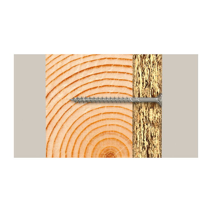 Fischer Spanplattenschraube Power-Fast II 4,5x50 Senkkopf (50 Stck, Teilgewinde, verzinkt)