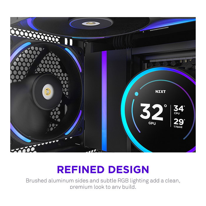 NZXT F120X RGB Negro