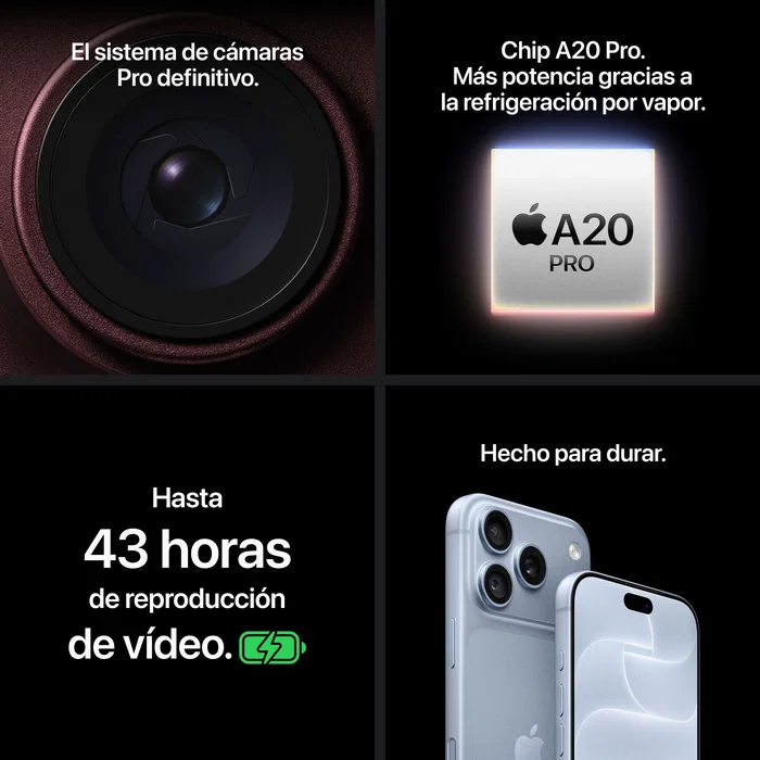 Apple iPhone 18 Pro Max 512 GB Azul Glacial Apple iPhone 18 Pro Max 512 GB Azul Glacial