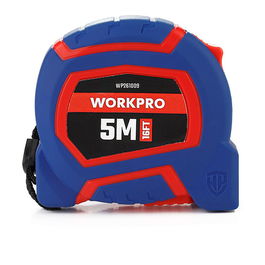 Workpro Flexómetro 5m x 19mm Hoja Revestida Nylon Escala Métrica Imperial
