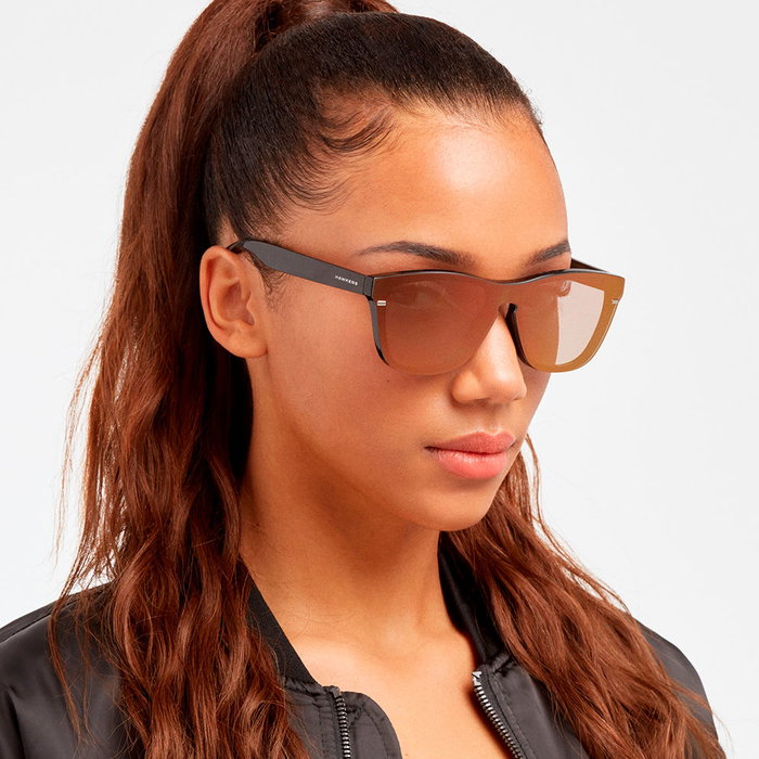 Hawkers ONE DREAM #Black Brown - Gafas de Sol Unisex Cuadradas, Material TR-90 Ligero y Resistente, Puente 18.5 mm, Lente 50.4 mm, Patilla 139.5 mm