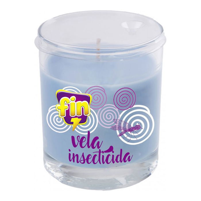 Flower Vela Insecticida en Vaso de Cristal Aroma Lavanda 125 g - Protección Hasta 34 Horas, Radio 20 m², Para Exterior Flower Vela Insecticida en Vaso de Cristal Aroma Lavanda 125 g - Protección Hasta 34 Horas, Radio 20 m², Para Exterior