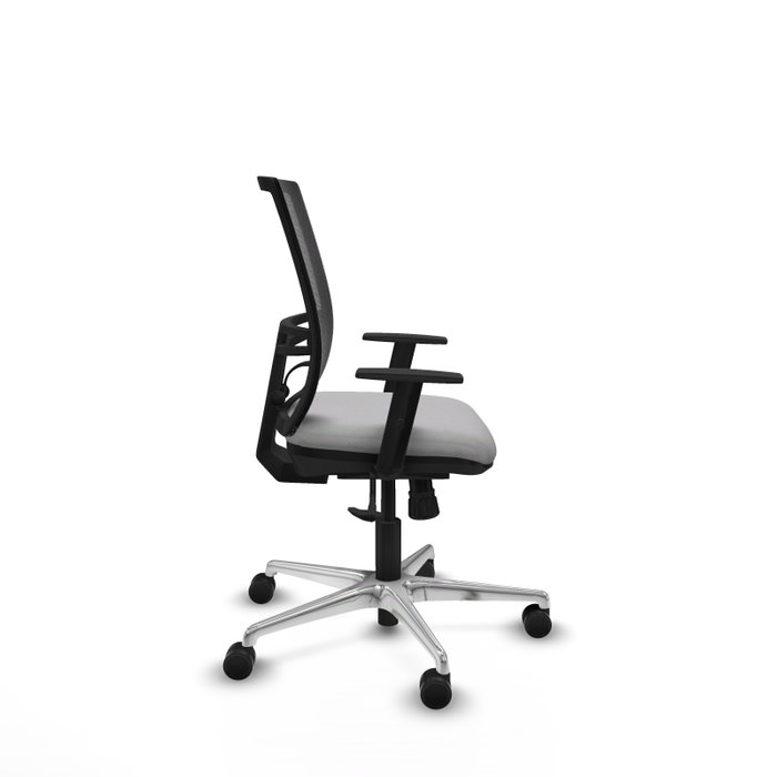 PIQUERAS Y CRESPO Silla de oficina Yunquera con mecanismo Sincro, Gris claro y Negro PIQUERAS Y CRESPO Silla de oficina Yunquera con mecanismo Sincro, Gris claro y Negro