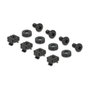 DeLOCK Panel de gestión de cables de 19 pulgadas con cepillo y 2 aberturas 1U negro